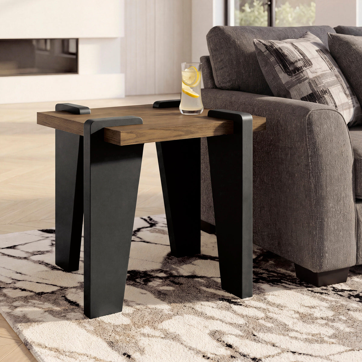 Hoover Furniture Outlet - Ashley Furniture - Weathermore End Table - Square End Table - T531-2