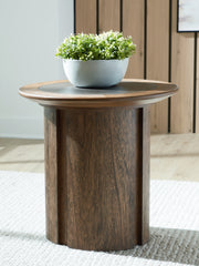 Hoover Furniture Outlet - Ashley Furniture - Dontayne End Table - Round End Table - T563-6