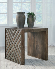 Hoover Furniture Outlet - Ashley Furniture - Dreggan End Table - Square End Table / Brown - T567-2