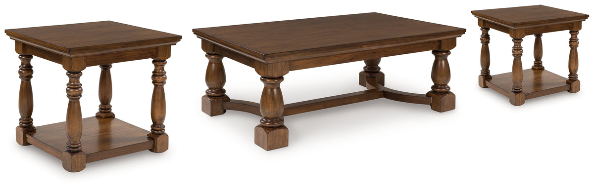 Hoover Furniture Outlet - Ashley Furniture - Sturlayne Coffee Table and 2 End Tables - Coffee Table and 2 End Tables - T609T2