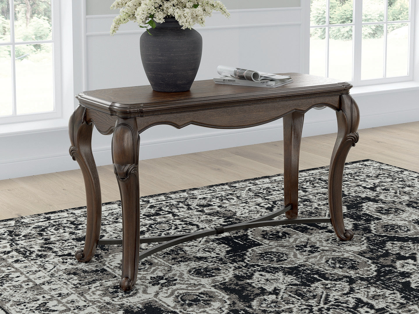 Hoover Furniture Outlet - Ashley Furniture - Maylee Sofa Table - Sofa Table / Dark Brown - T617-4