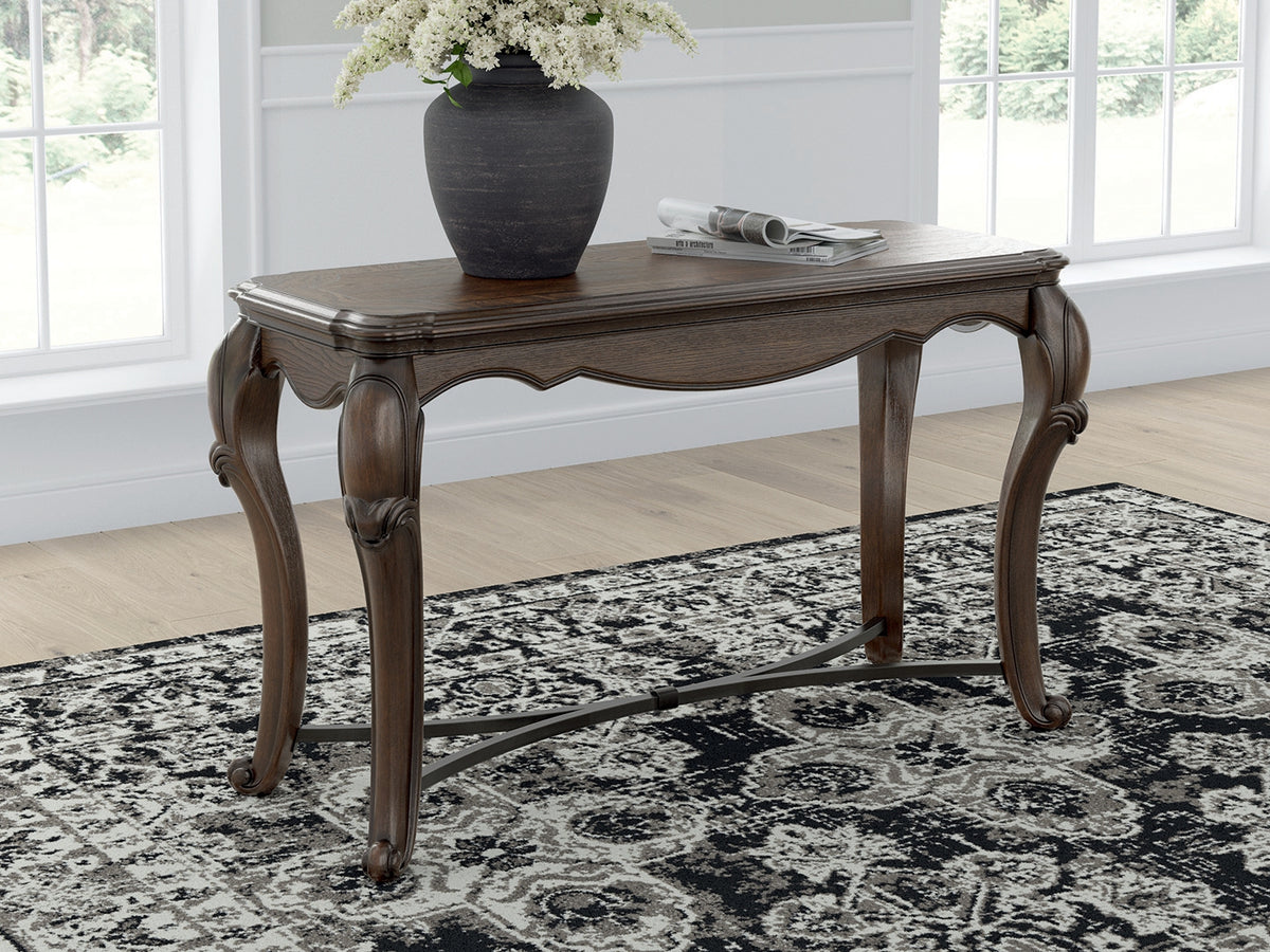 Hoover Furniture Outlet - Ashley Furniture - Maylee Sofa Table - Sofa Table / Dark Brown - T617-4
