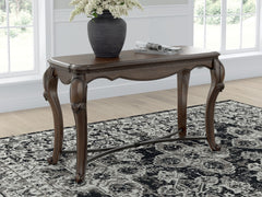 Hoover Furniture Outlet - Ashley Furniture - Maylee Sofa Table - Sofa Table / Dark Brown - T617-4