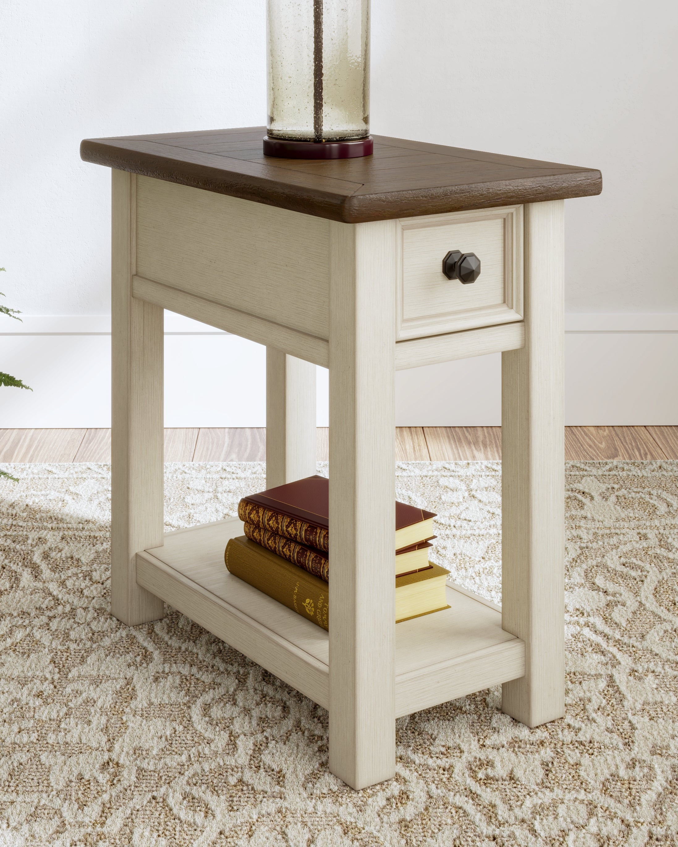 Hoover Furniture Outlet - Ashley Furniture - Bolanburg Chairside End Table - Chair Side End Table / Two-tone - T637-107