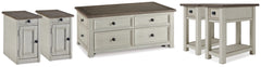 Hoover Furniture Outlet - Ashley Furniture - Bolanburg 5-Piece Occasional Table Set - 5-Piece Occasional Table Set - T637T5