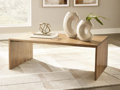 Hoover Furniture Outlet - Ashley Furniture - Ella Grove Coffee Table - Rectangular Cocktail Table - T639-1