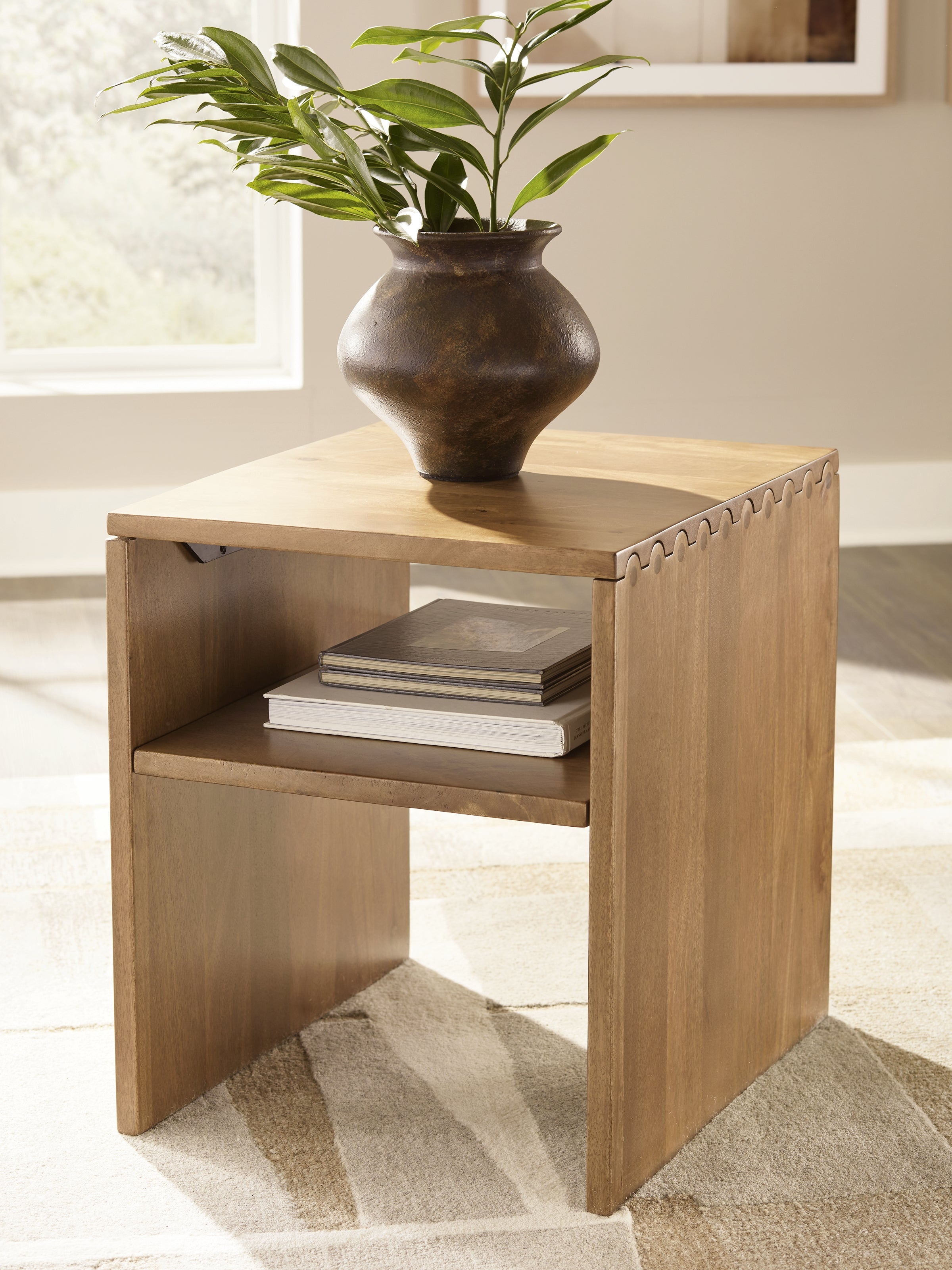 Hoover Furniture Outlet - Ashley Furniture - Ella Grove End Table - Rectangular End Table - T639-3
