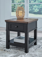 Hoover Furniture Outlet - Ashley Furniture - Wildenauer End Table - Rectangular End Table - T664-3