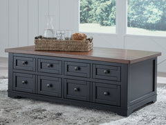 Hoover Furniture Outlet - Ashley Furniture - Wildenauer Lift-Top Coffee Table - Lift Top Cocktail Table - T664-9