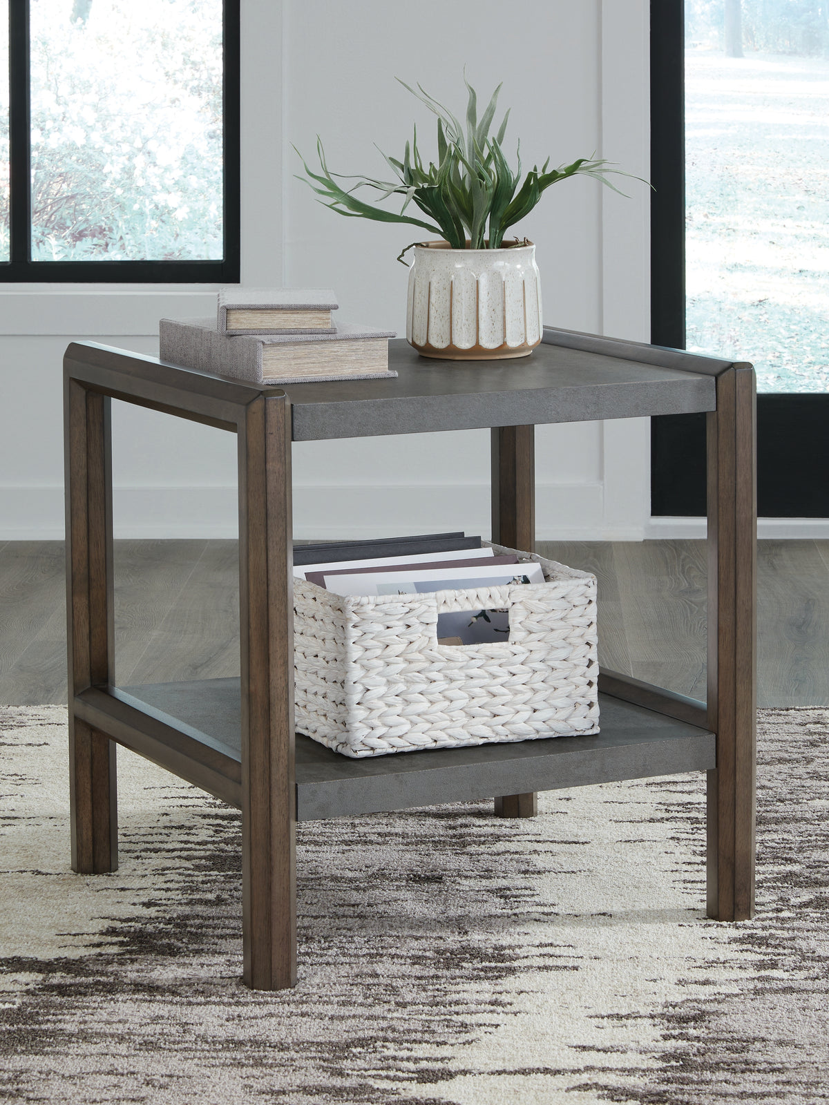 Hoover Furniture Outlet - Ashley Furniture - Kallenny End Table - Rectangular End Table - T669-3