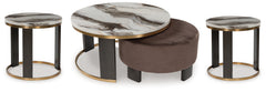 Hoover Furniture Outlet - Ashley Furniture - Jazmore Coffee Table and 2 Ends - Coffee Table and 2 Ends - T671T1
