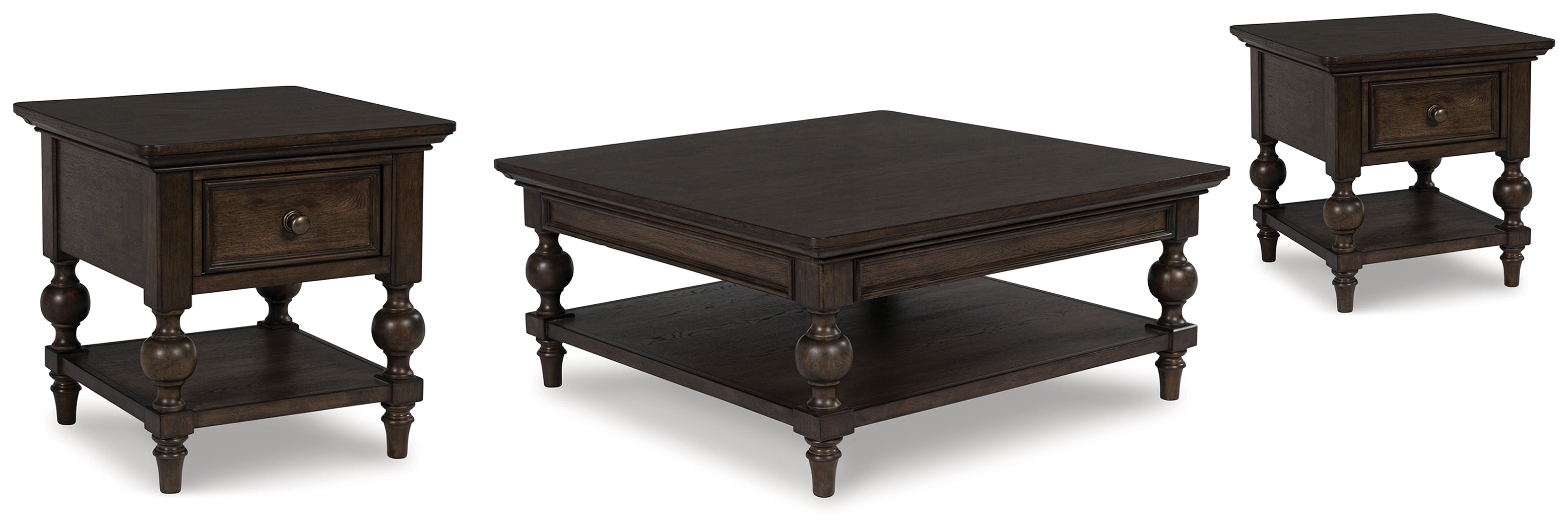 Hoover Furniture Outlet - Ashley Furniture - Veramond Coffee Table and 2 End Tables - Coffee Table and 2 End Tables - T694T1