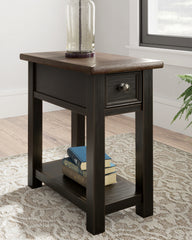 Hoover Furniture Outlet - Ashley Furniture - Tyler Creek Chairside End Table - Chair Side End Table / Grayish Brown/Black - T736-107