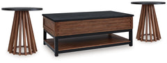 Hoover Furniture Outlet - Ashley Furniture - Kallari Coffee Table and 2 Ends - Coffee Table and 2 Ends - T737T1