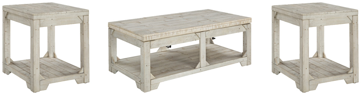 Hoover Furniture Outlet - Ashley Furniture - Fregine Coffee Table and 2 End Tables - Coffee Table and 2 End Tables - T755T1