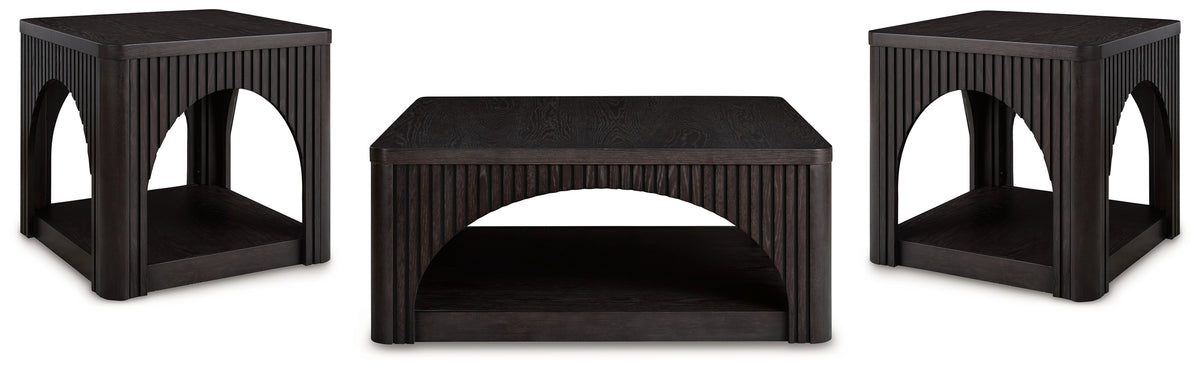 Hoover Furniture Outlet - Ashley Furniture - Yellink Coffee Table and 2 End Tables - Coffee Table and 2 End Tables - T760T1