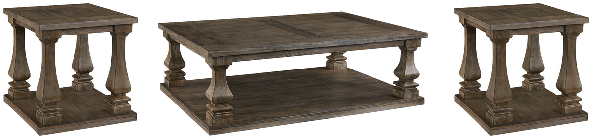Hoover Furniture Outlet - Ashley Furniture - Johnelle Coffee Table and 2 End Tables - Coffee Table and 2 End Tables - T776T1