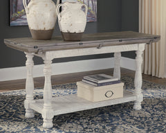 Hoover Furniture Outlet - Ashley Furniture - Havalance Sofa/Console Table - Flip Top Sofa Table / Gray/White - T814-4