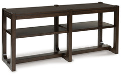 Hoover Furniture Outlet - Ashley Furniture - Breckington Sofa Table - Sofa Table / Dark Brown - T856-4