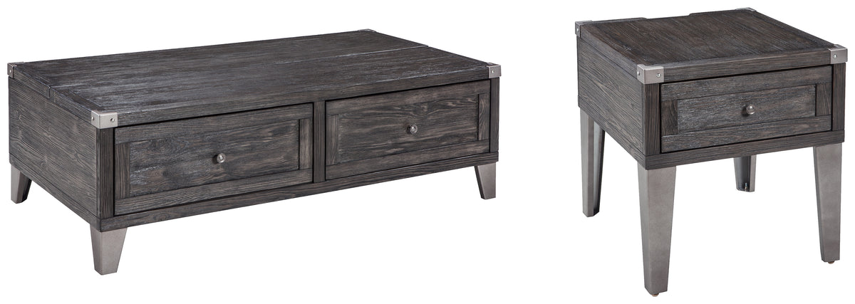 Hoover Furniture Outlet - Ashley Furniture - Todoe Coffee Table and End Table - Coffee Table and End Table - T901T1