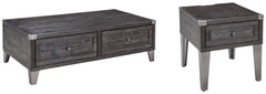 Hoover Furniture Outlet - Ashley Furniture - Todoe Coffee Table and End Table - Coffee Table and End Table - T901T1