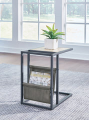 Hoover Furniture Outlet - Ashley Furniture - Freslowe Chairside End Table - Chair Side End Table / Light Brown/Black - T931-107