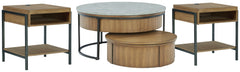Hoover Furniture Outlet - Ashley Furniture - Fridley Coffee Table and 2 End Tables - Coffee Table and 2 End Tables - T964T1