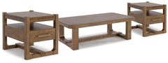 Hoover Furniture Outlet - Ashley Furniture - Cabalynn Coffee Table and 2 End Tables - Coffee Table and 2 End Tables - T974T1