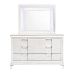 Twenty Nine Dresser & Mirror Set White
