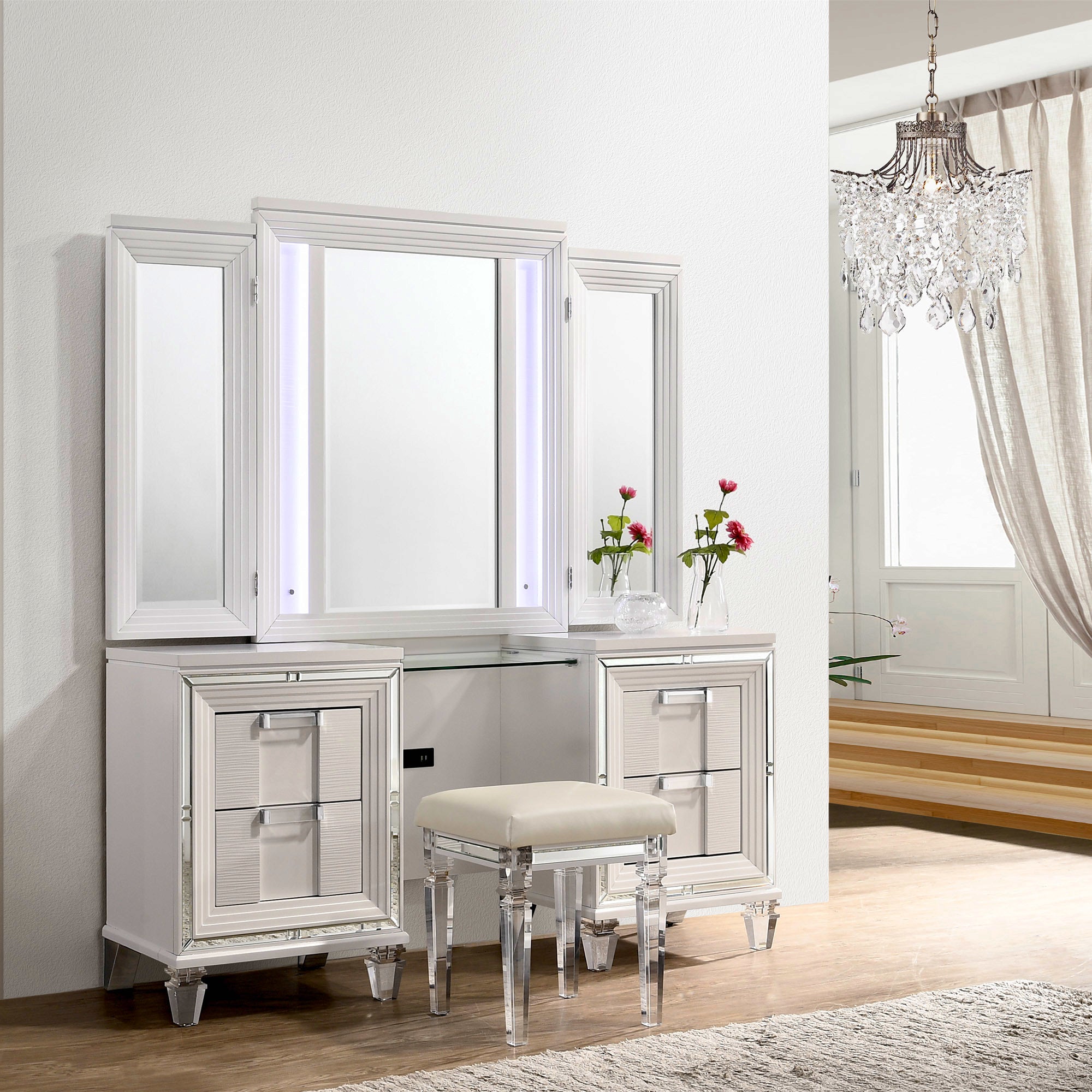 Twenty Nine Dressing Set w/LED & USB Plug White – SKU TN700VT | Elements