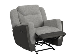 Motion Glider Recliner in Rancho Grey
