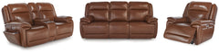 Hoover Furniture Outlet - Ashley Furniture - Healy Pier Power Reclining Sofa, Loveseat and Recliner - Power Reclining Sofa, Loveseat and Recliner - U11204U2