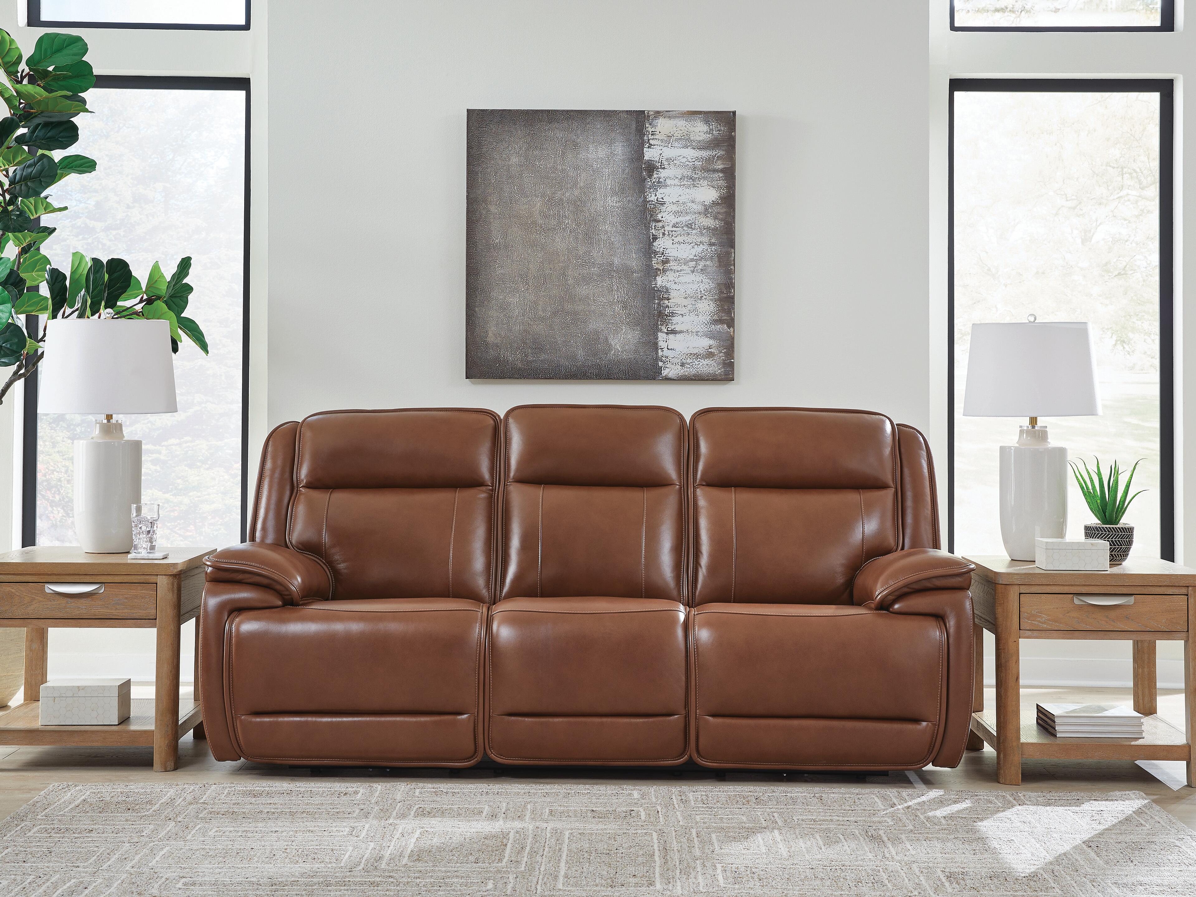 Hoover Furniture Outlet - Ashley Furniture - Healy Pier Power Reclining Sofa - PWR REC Sofa with ADJ Headrest - U1120415