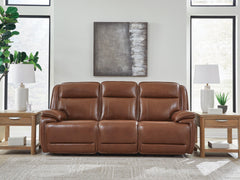 Hoover Furniture Outlet - Ashley Furniture - Healy Pier Power Reclining Sofa - PWR REC Sofa with ADJ Headrest - U1120415