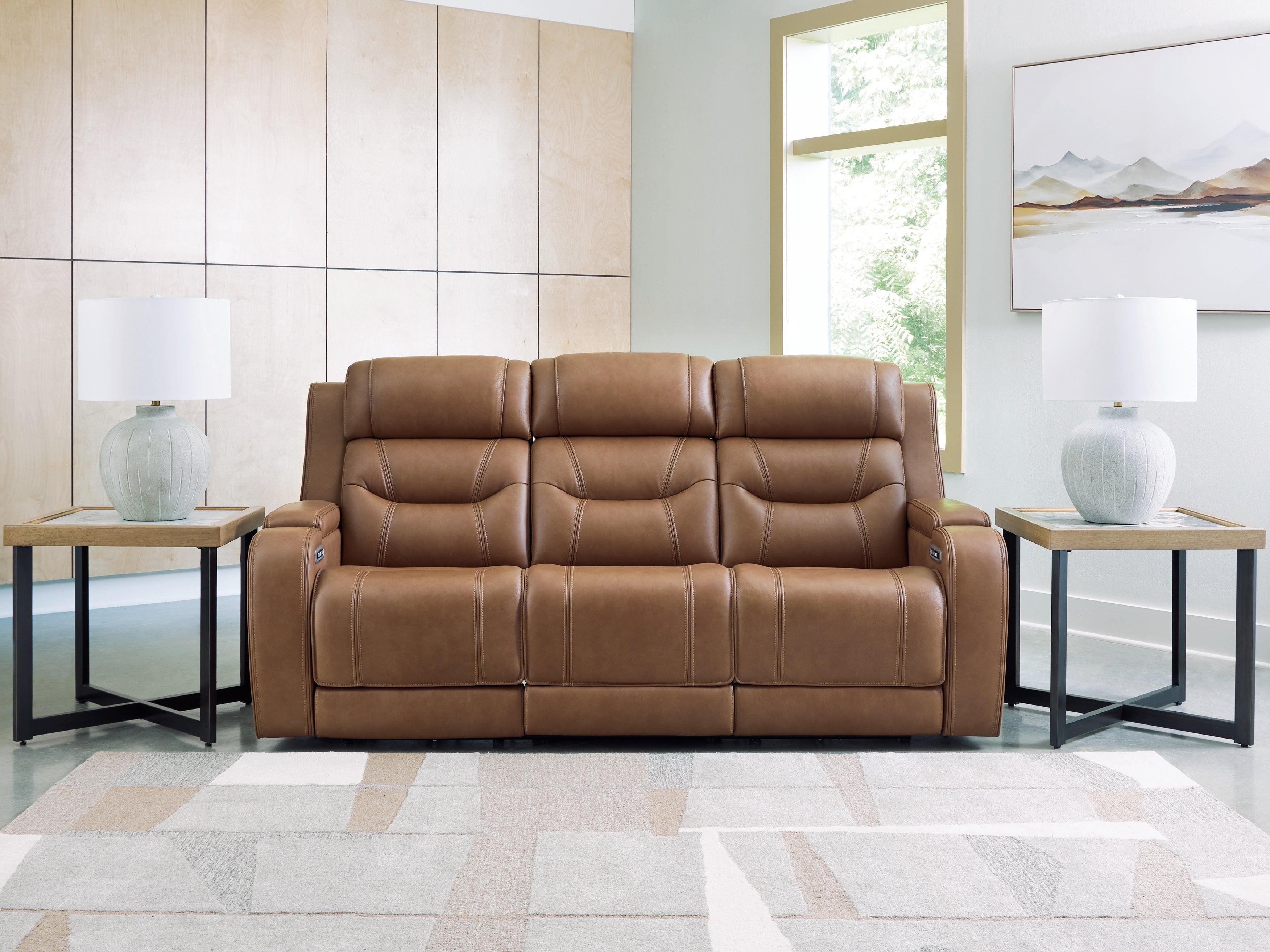 Hoover Furniture Outlet - Ashley Furniture - Knightington Power Reclining Sofa with Audio Seating - PWR REC Sofa w/Audio Seating - PCU1160015A