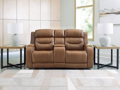 Hoover Furniture Outlet - Ashley Furniture - Knightington Power Reclining Loveseat with Audio Seating - PWR REC Love w/Audio Seating - PCU1160018A