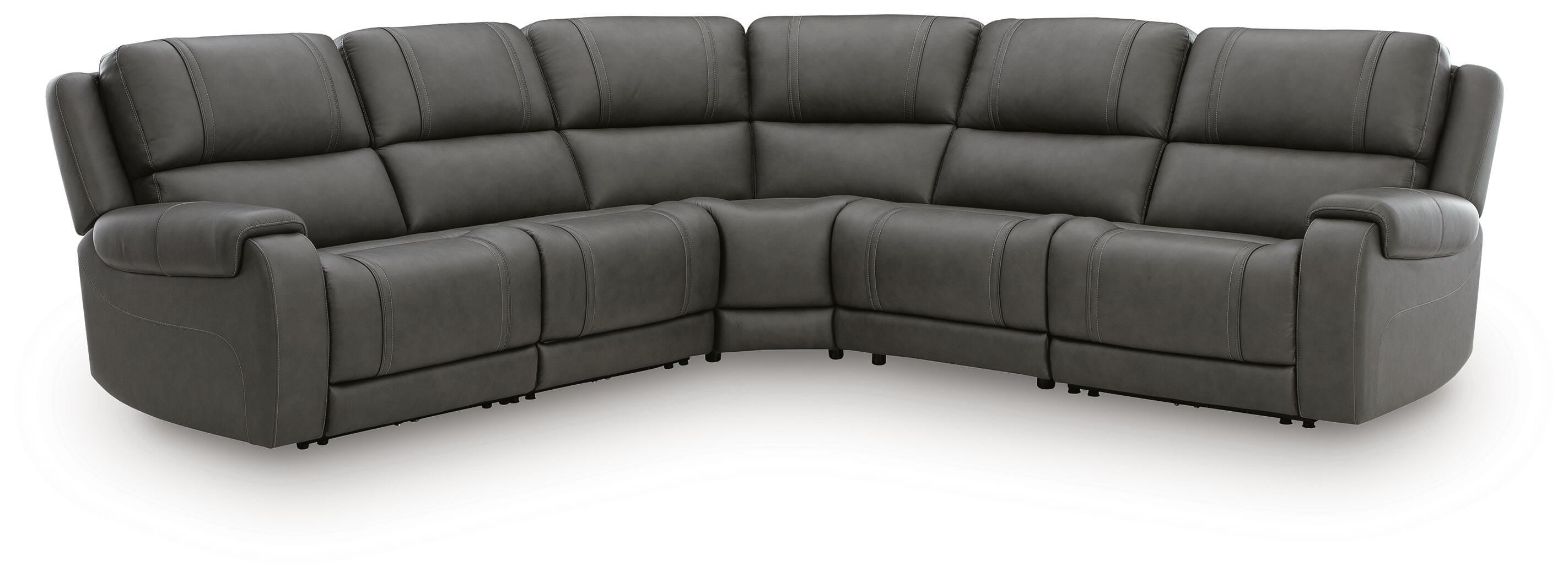 Hoover Furniture Outlet - Ashley Furniture - 5Z - Pittson 5-Piece Power Reclining Sectional - 5-Piece Power Reclining Sectional - PCU12600S9