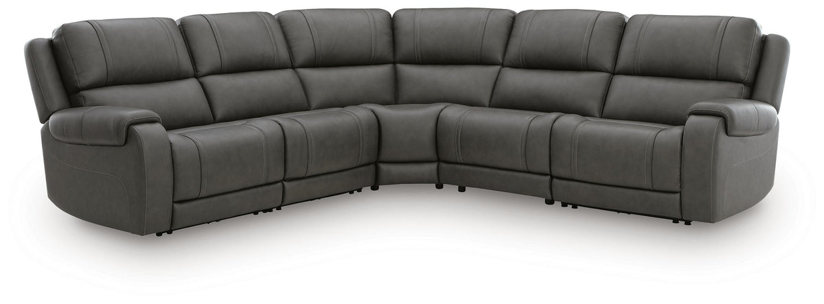 Hoover Furniture Outlet - Ashley Furniture - 5Z - Pittson 5-Piece Power Reclining Sectional - 5-Piece Power Reclining Sectional - PCU12600S9