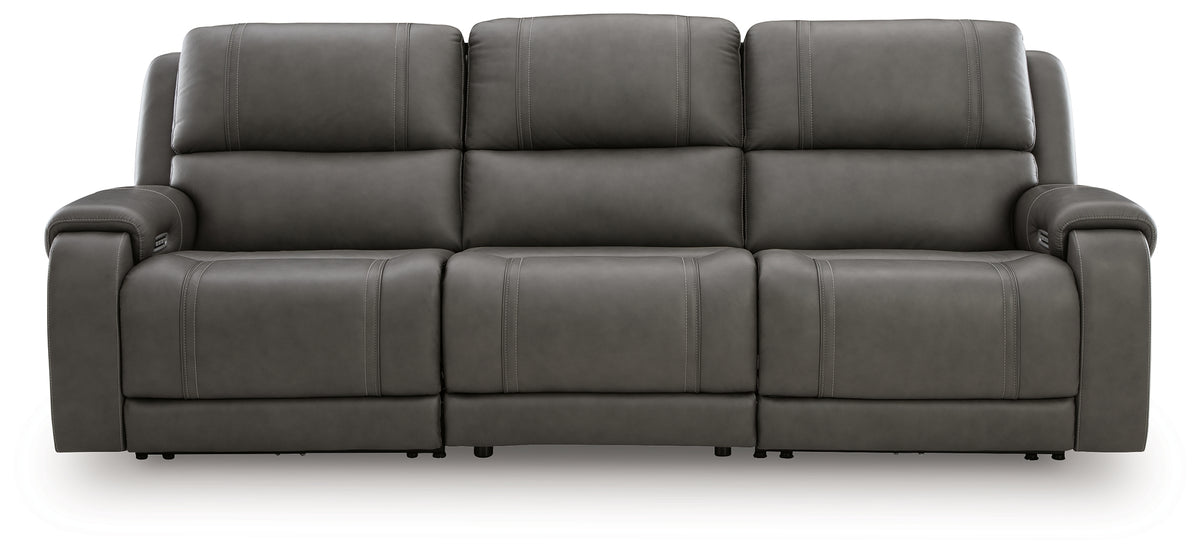 Hoover Furniture Outlet - Ashley Furniture - 5Z - Pittson 3-Piece Power Sectional Reclining Sofa - 3-Piece Power Sectional Reclining Sofa / Anchor - PCU12600S3