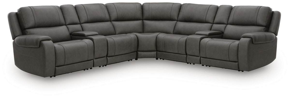 Hoover Furniture Outlet - Ashley Furniture - 5Z - Pittson 7-Piece Power Reclining Sectional - 7-Piece Power Reclining Sectional - PCU12600S7