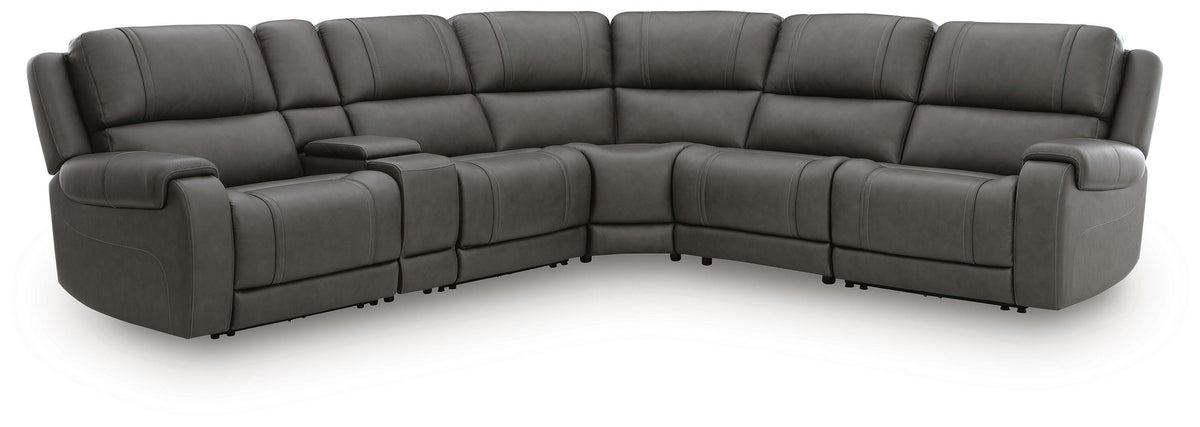 Hoover Furniture Outlet - Ashley Furniture - 5Z - Pittson 6-Piece Power Reclining Sectional - 6-Piece Power Reclining Sectional - PCU12600S12