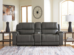 Hoover Furniture Outlet - Ashley Furniture - 5Z - Pittson 3-Piece Power Reclining Sectional Loveseat with Console - 3-Piece Power Reclining Sectional Loveseat with Console - PCU12600S2