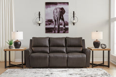 Hoover Furniture Outlet - Ashley Furniture - Boxmere Power Reclining Sofa - Reclining Power Sofa / Storm - U1310087
