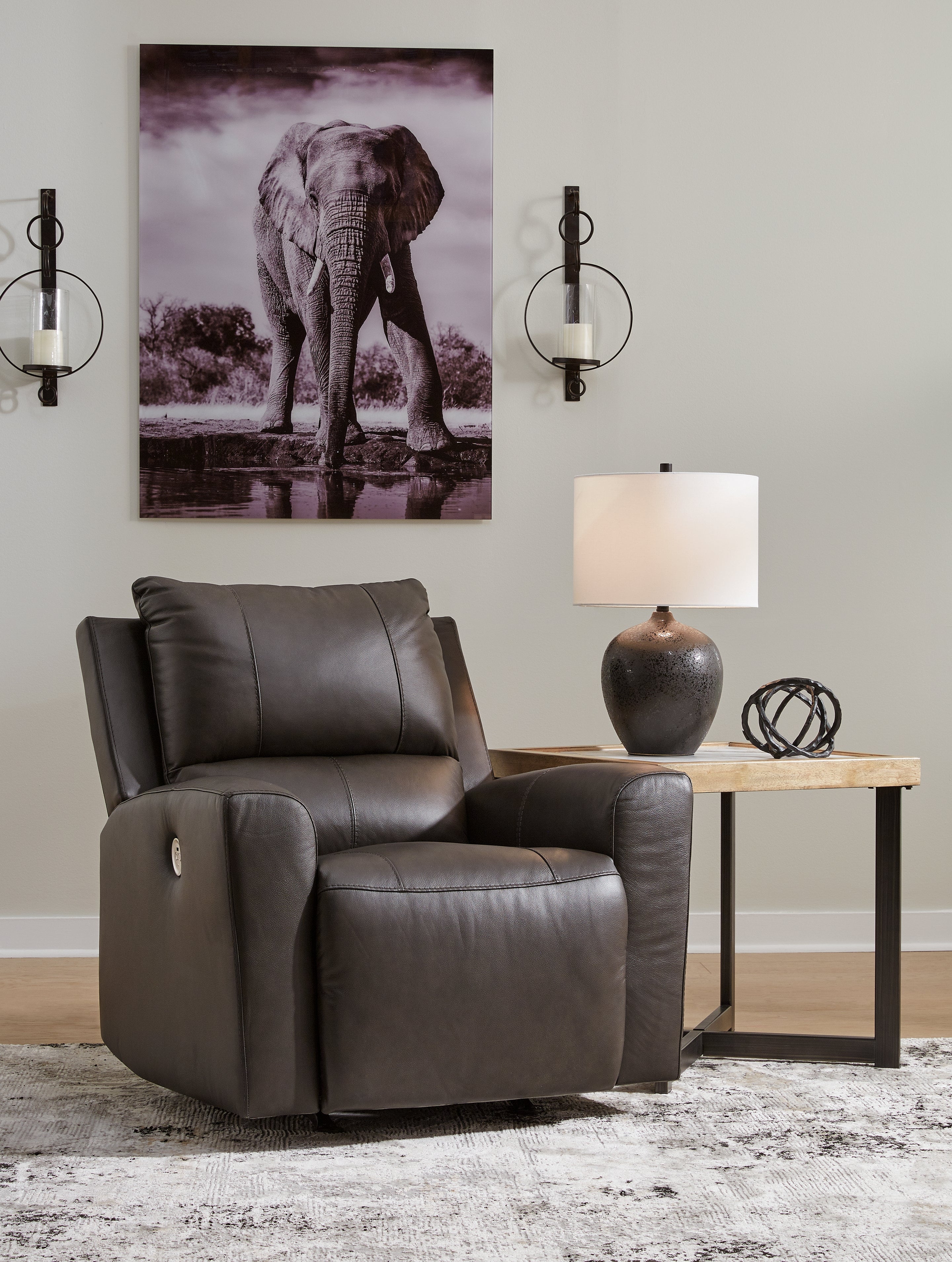 Hoover Furniture Outlet - Ashley Furniture - Boxmere Power Recliner - Power Rocker Recliner - U1310098