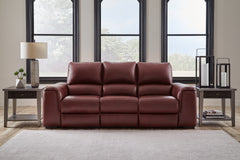 Hoover Furniture Outlet - Ashley Furniture - Alessandro Power Reclining Sofa - PWR REC Sofa with ADJ Headrest / Garnet - U2550115