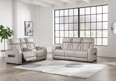 Hoover Furniture Outlet - Ashley Furniture - Boyington Power Reclining Sofa and Loveseat - Power Reclining Sofa and Loveseat - U27105U1