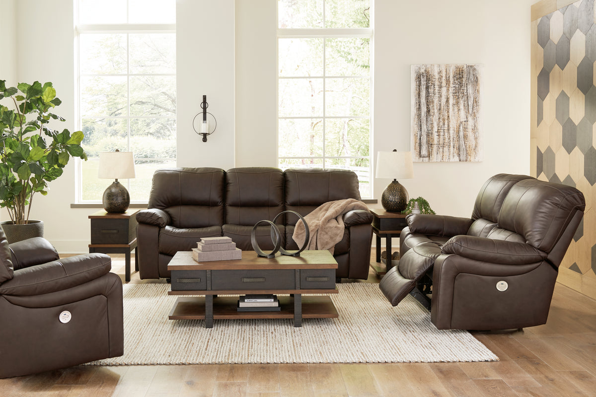 Hoover Furniture Outlet - Ashley Furniture - Leesworth Power Reclining Sofa, Loveseat and Recliner - Power Reclining Sofa, Loveseat and Recliner - U43808U2