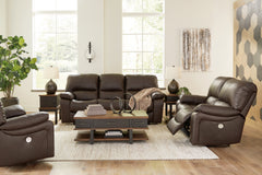 Hoover Furniture Outlet - Ashley Furniture - Leesworth Power Reclining Sofa, Loveseat and Recliner - Power Reclining Sofa, Loveseat and Recliner - U43808U2