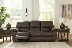 Hoover Furniture Outlet - Ashley Furniture - Leesworth Power Reclining Sofa - Reclining Power Sofa - U4380887