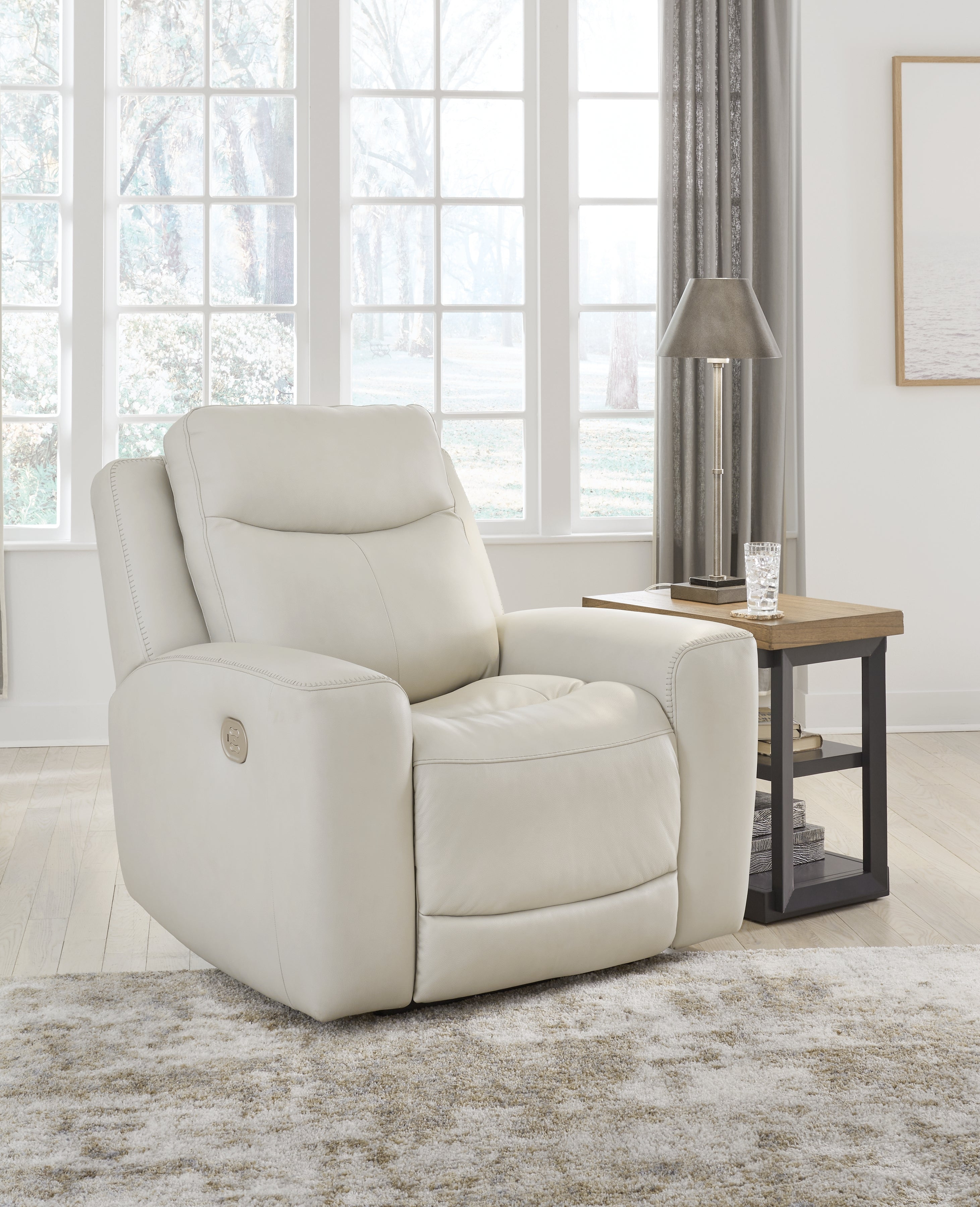 Hoover Furniture Outlet - Ashley Furniture - Mindanao Power Recliner - PWR Recliner/ADJ Headrest / Coconut - U5950513